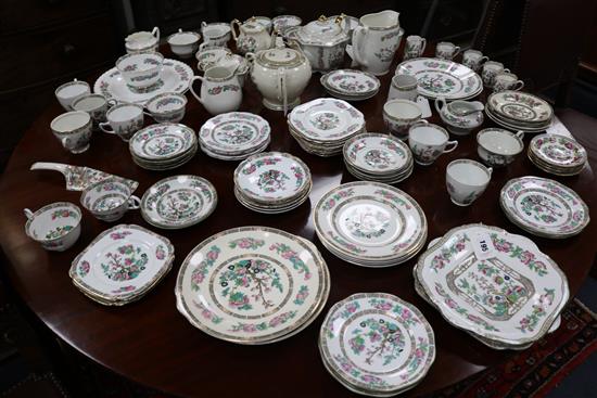 A quantity of Indian Tree pattern matched tea and coffee wares, various makers (approx 90 pieces)